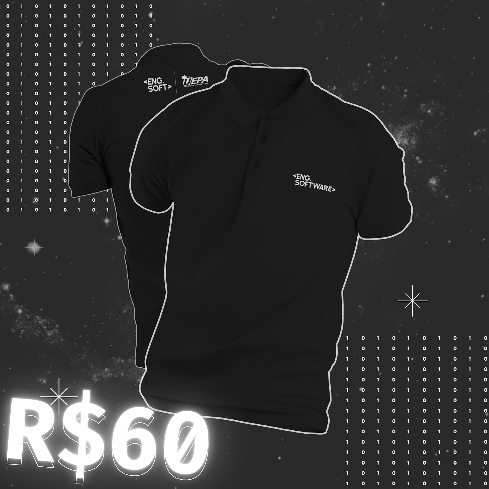 Polo Minimalista (Preta)